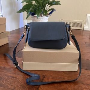 Small Navy Purse with detachable crossbody strap
